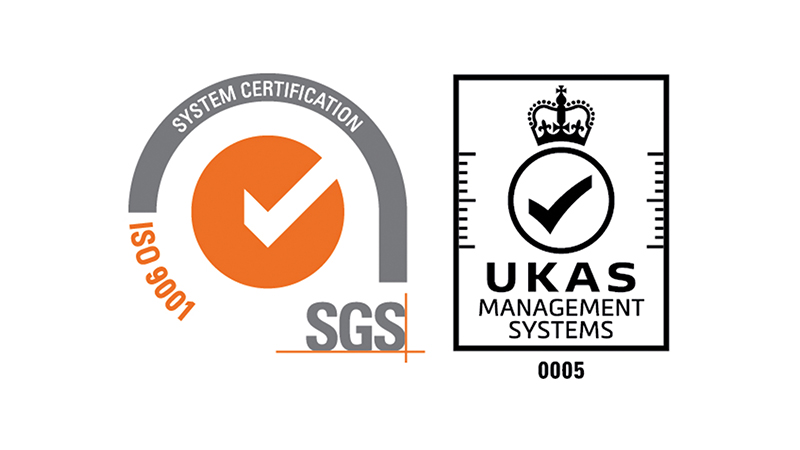 ISO 9001 quality management — SGS (UKAS accredited)